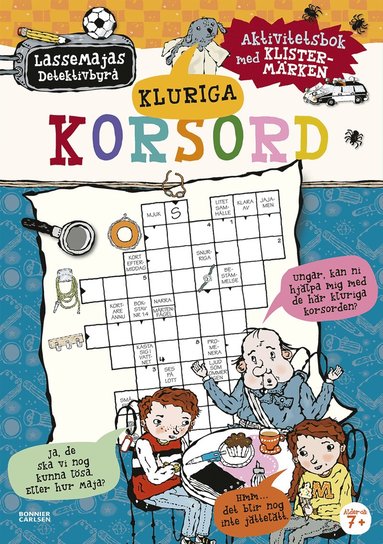 Kluriga korsord : aktivitetsbok med klistermrken (hftad)