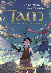Omslag: Tam och de åtta drakarna (Drakriddare, bok 1-3)