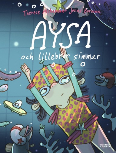 Aysa och lillebror simmar (h�ftad)