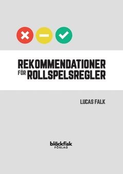 Rekommendationer f�r rollspelsregler (inbunden)