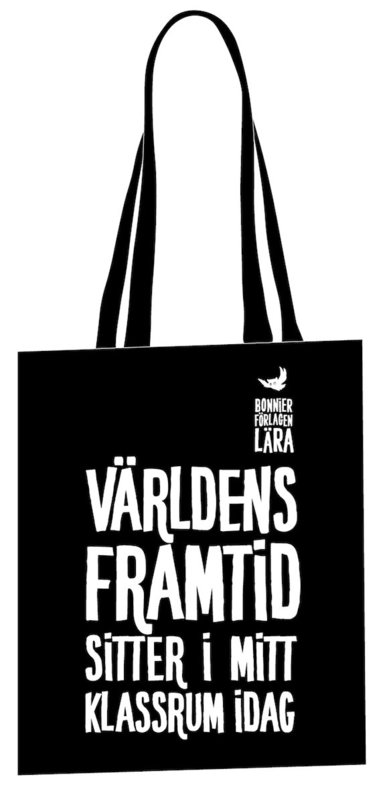 Tygkasse - Världens framtid sitter i mitt klassrum idag (svart) (häftad)