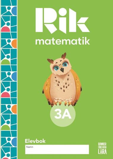 Rik matematik 3 A Elevbok (inbunden)