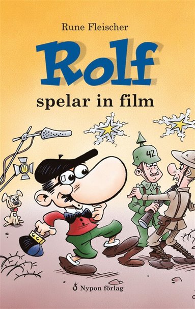 Rolf spelar in film (kartonnage)