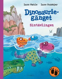 Omslag för Dinosauriegänget. Simtävlingen