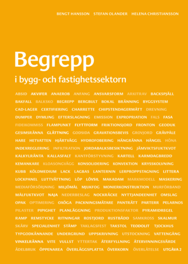 Begrepp i bygg- och fastighetssektorn (pocket)