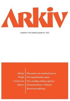Arkiv. Tidskrift fr samhllsanalys nr 8 (pocket)