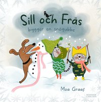 Omslag för Sill och Fräs bygger en snögubbe