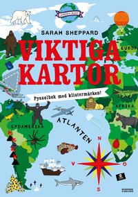 Omslag: Viktiga kartor : pysselbok med klistermärken