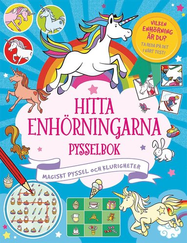 Hitta enhörningarna pysselbok : Magiskt pyssel och klurigheter (häftad)