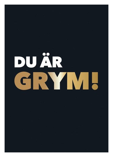 Du r grym! (inbunden)