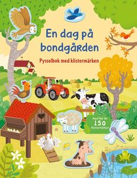 Omslag: En dag på bondgården : Pysselbok med klistermärken