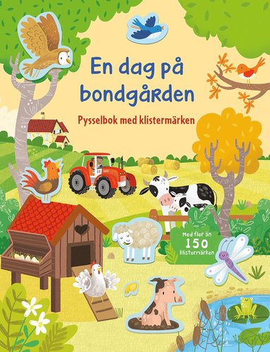 En dag p bondgrden : Pysselbok med klistermrken (kartonnage)