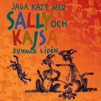 Omslag: Jaga katt med Sally och Kajsa : ett år med två Airedaletikar