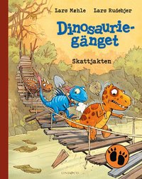 Omslag för Dinosauriegänget. Skattjakten