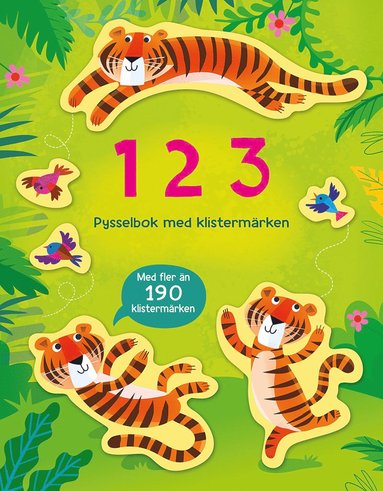 1 2 3 : pysselbok med klisterm�rken (inbunden)