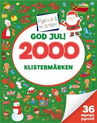 Omslag för 2000 klistermärken. God jul!