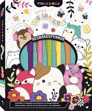 Pyssla och mla Squishmallows : regnbgspennor (inbunden)