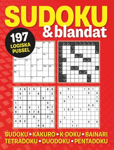 Sudoku & blandat (r�d) (h�ftad)