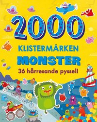 Omslag för 2000 klistermärken. Monster