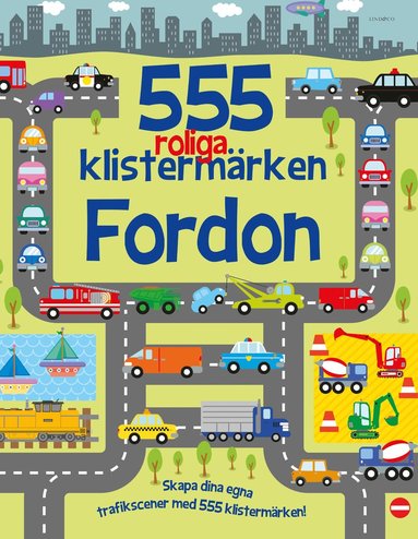 555 roliga klistermrken : Fordon (inbunden)