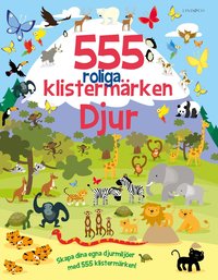 Omslag: 555 roliga klistermärken. Djur