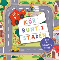 Omslag för Kör runt i staden : bok och lekmatta i ett