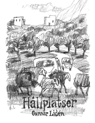 Hållplatser: Teckningar och dikter (inbunden)