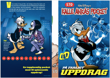 Kalle Ankas Pocket 570. På farligt uppdrag (inbunden)