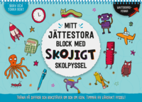 Omslag: Mitt jättestora block med skojigt skolpyssel