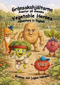 Omslag: Grönsakshjältarna : Vegetable Heroes
