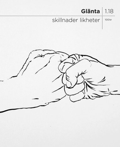 Glänta 1(2018) Skillnader likheter (kartonnage)