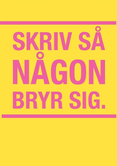 Skriv s ngon bryr sig (e-bok)