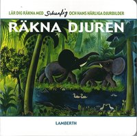 Omslag: Räkna djuren : lär dig räkna med Scherfig och hans härliga djurbilder