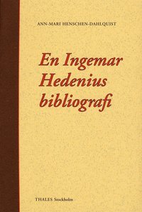 En Ingemar Hedenius bibliografi (inbunden)