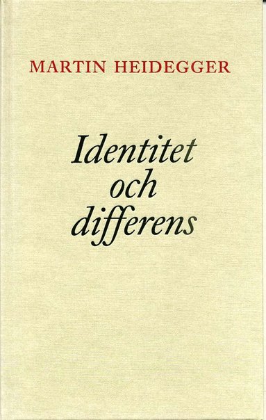 Identitet och differens (inbunden)