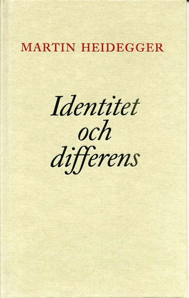 Identitet och differens (pocket)