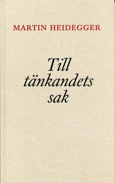 Till tnkandets sak (hftad)