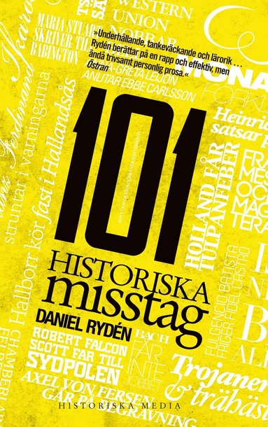101 historiska misstag (inbunden)