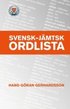 Svensk - jmtsk ordlista