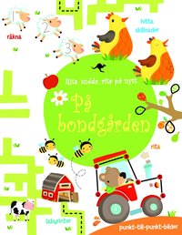 Omslag: Rita, sudda, rita på nytt : på bondgården, penna ingår