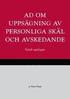 AD om uppsgning av personliga skl och avskedande