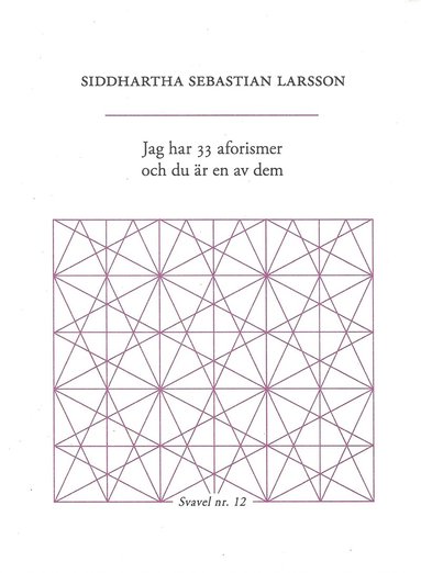 Jag har 33 aforismer och du r en av dem (hftad)
