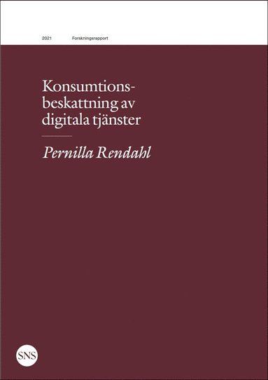 Konsumtionsbeskattning av digitala tjnster (hftad)