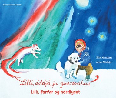 Lilli, farfar og nordlyset (nordsamiska & norska) (inbunden)