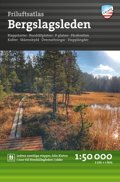 Friluftsatlas Bergslagsleden 1:50.000 (inbunden)