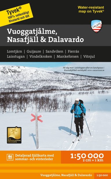 Vuoggatjålme - Nasafjäll - Dalavardo 1:50.000 (häftad)