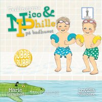Tvillingarna Nico och Phille p badhuset (kartonnage)
