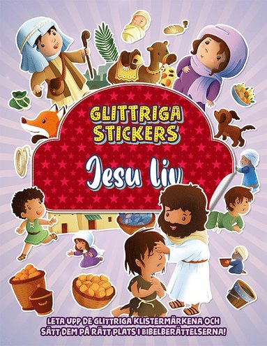 Glittriga stickers - Jesu liv (inbunden)