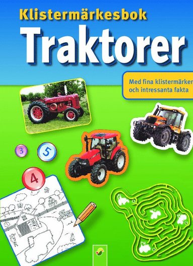 Traktorer:klistermrken och intressant fakta (hftad)