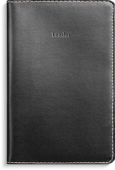 Kalender 2023 Leader spiral konstläder svart (kartonnage)